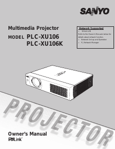 Handleiding Sanyo PLC-XU106K Beamer