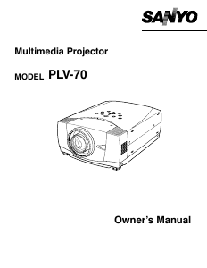 Handleiding Sanyo PLV-70 Beamer