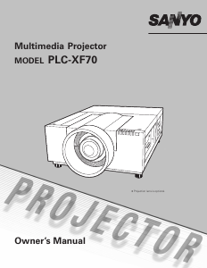 Manual Sanyo PLC-XF70 Projector