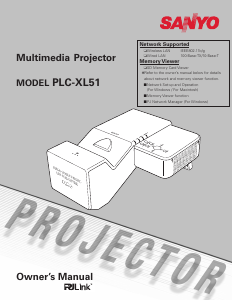 Manual Sanyo PLC-XL51 Projector