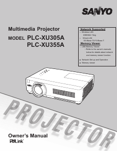 Manual Sanyo PLC-XU355A Projector