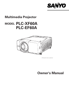 Handleiding Sanyo PLC-XF60A Beamer