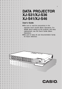 Handleiding Casio XJ-S31 Beamer