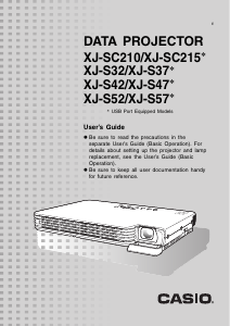 Manual Casio XJ-S47 Projector