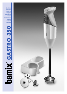 Manual de uso bamix Gastro 350 Batidora de mano