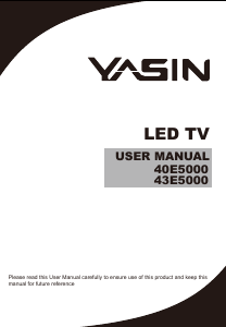 Handleiding Yasin 43E5000 LED televisie