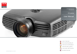 Manual Barco CVHD-31B Projector