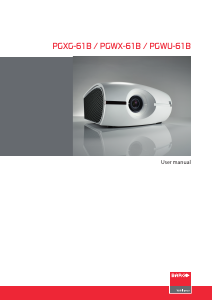 Manual Barco PGWX-61B Projector