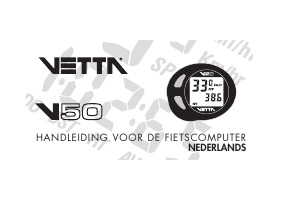 Handleiding Vetta V50 Fietscomputer