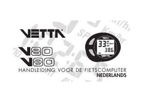 Handleiding Vetta V80 Fietscomputer