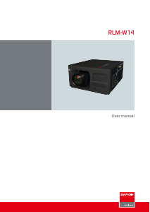 Manual Barco RLM-W14 Projector