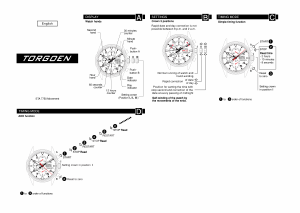 Manual de uso Torgoen T36BK44LR Reloj de pulsera