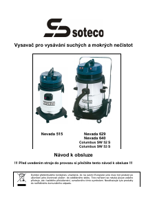 Manuál Soteco Nevada 640 Vysavač