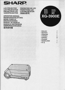 Manual Sharp XG-3900E Projector
