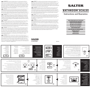 Manual de uso Salter 920 SV3R Báscula