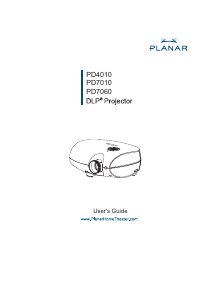 Handleiding Planar PD7010 Beamer