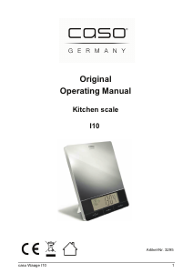 Manual Caso I10 Kitchen Scale