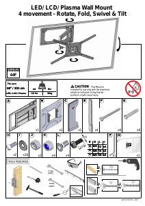 Manual de uso Barkan 44F Soporte de pared