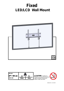 사용 설명서 Barkan E20 벽 마운트