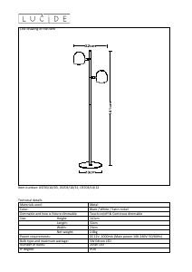 Hướng dẫn sử dụng Lucide 03703/10/12 Skanska Đèn