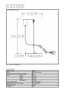 Hướng dẫn sử dụng Lucide 45578/01/30 Malcolm Đèn