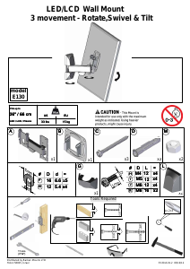 Manual de uso Barkan E130 Soporte de pared