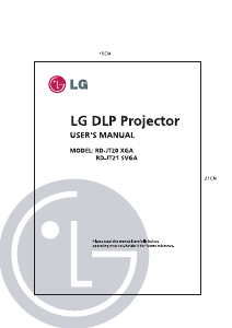 Manual LG RD-JT20 Projector
