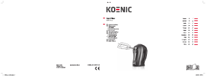 Instrukcja Koenic KHM 400 Mikser ręczny