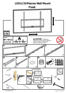 Manual de uso Barkan E300 Soporte de pared