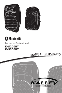 Manual de uso Kalley K-S300BT Altavoz