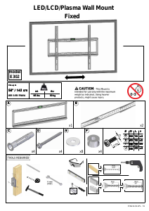 Manual de uso Barkan E302 Soporte de pared