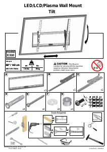 Manual de uso Barkan E310 Soporte de pared