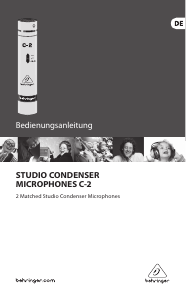 Bedienungsanleitung Behringer C-2 Mikrofon