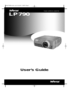 Manual InFocus LP790 Projector
