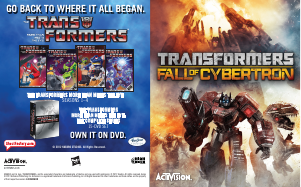 Handleiding Sony PlayStation 3 Transformers - Fall of Cybertron