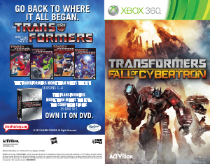 Manual Microsoft Xbox 360 Transformers - Fall of Cybertron