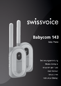 Manual de uso Swissvoice Babycom 143 Vigilabebés