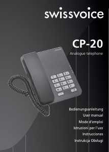 Mode d’emploi Swissvoice CP-20 Téléphone
