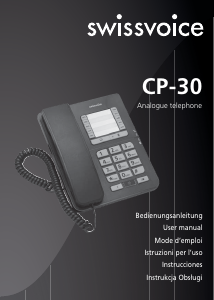 Instrukcja Swissvoice CP-30 Telefon