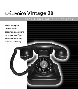 Handleiding Swissvoice Vintage 20 Telefoon