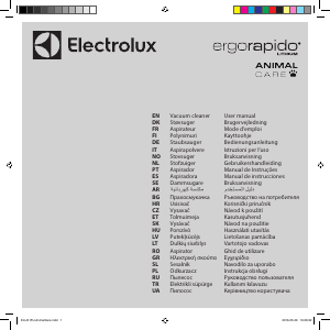 Manual de uso Electrolux ZB3230P ErgoRapido Aspirador