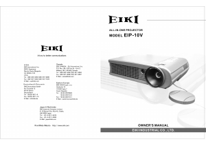 Handleiding Eiki EIP-10V Beamer