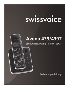 Bedienungsanleitung Swissvoice Avena 439T Schnurlose telefon