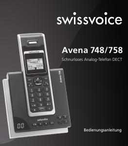 Bedienungsanleitung Swissvoice Avena 748 Schnurlose telefon