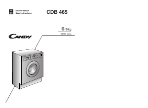 Manual Candy CDB 465-47S Washer-Dryer