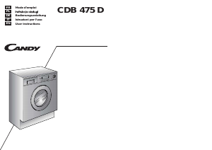 Manual Candy CDB 475D/1-01S Washer-Dryer