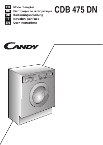 Руководство Candy CDB 475DN/1 Стиральная машина с сушилкой