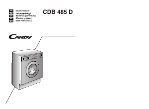 Manual Candy CDB 485D-37S Washer-Dryer