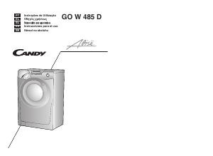 Manual Candy GO W485D/1-01S Máquina de lavar e secar roupa