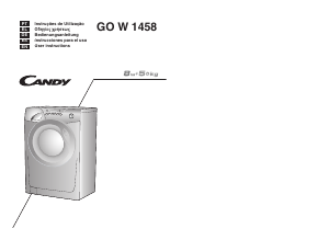 Manual Candy GO W1458-37S Máquina de lavar e secar roupa